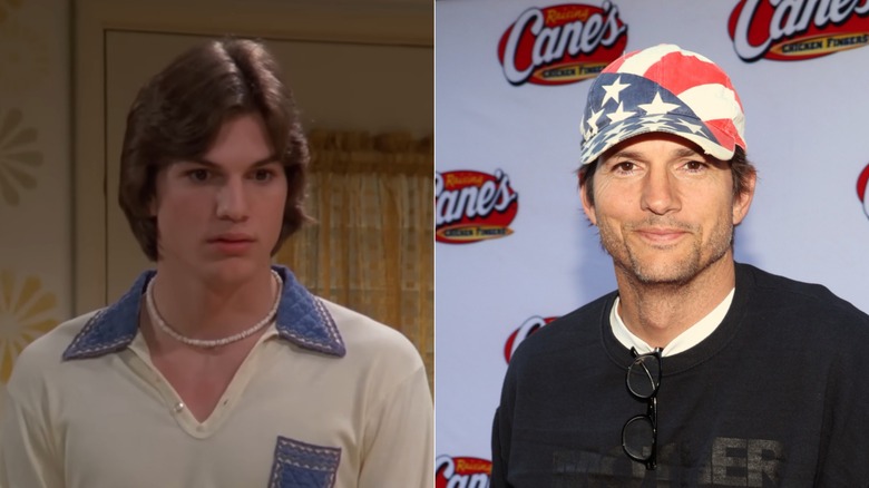 Ashton Kutcher as Kelso in That '70s Show and at a 2026 party