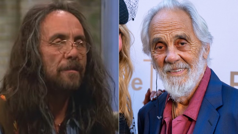 Tommy Chong as Leo on That '70s Show and at a 2026 event with his wife