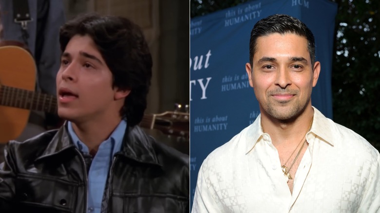 Wilmer Valderrama as Fez and posing with a humanitarian award in 2026