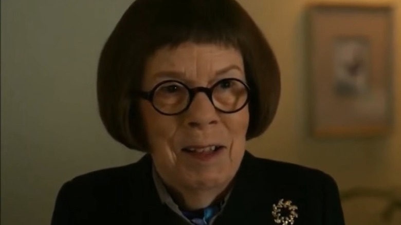 Linda Hunt, as Henrietta "Hetty" Lange smiling