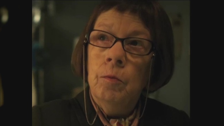 Linda Hunt, as Henrietta "Hetty" Lange, casts her eyes upward in Season 2 of "NCIS: Los Angeles."