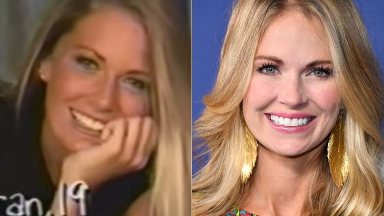 Cameran Eubanks in 2004, left, and in 2019, right