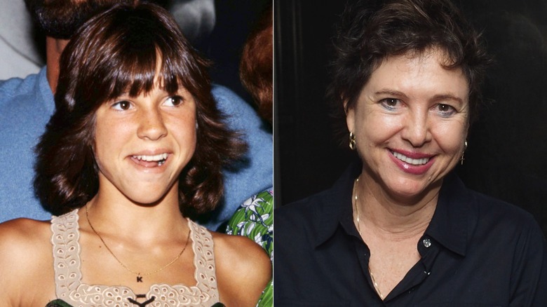 Kristy McNichol younger, left, and older, right