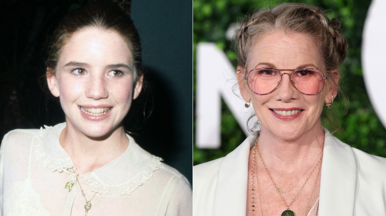 Melissa Gilbert younger, left, and older, right