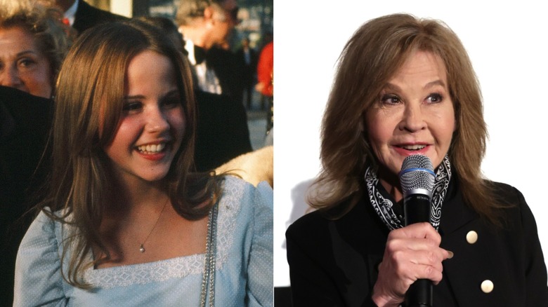 Linda Blair younger, left, and older, right