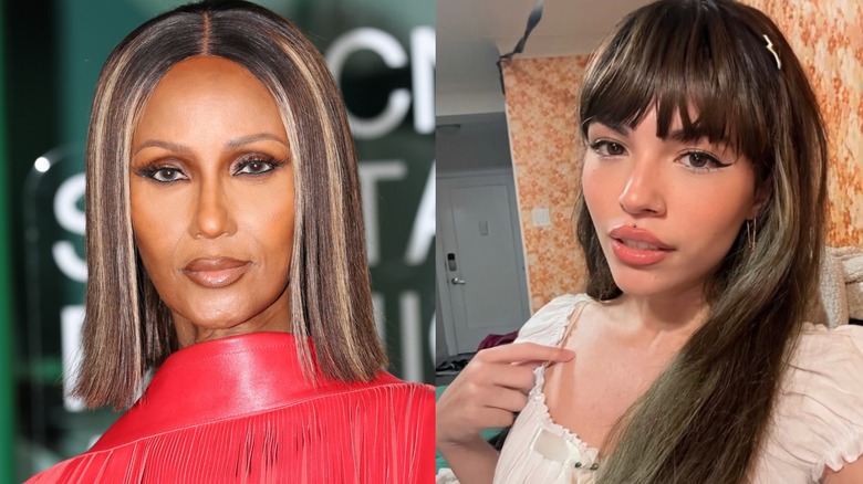 Iman, left, and daughter Lexi Jones, right