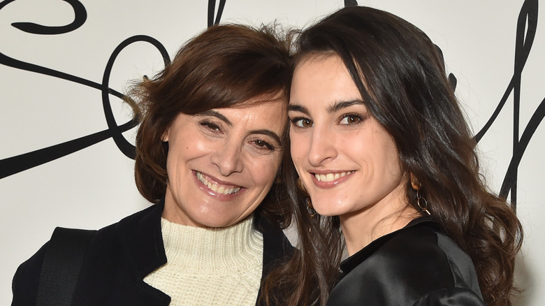 Ines de la Fressange and daughter Nine d'Urso