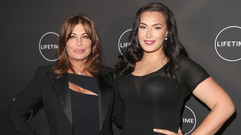 Kelly LeBrock and Arissa LeBrock pose lifetime event