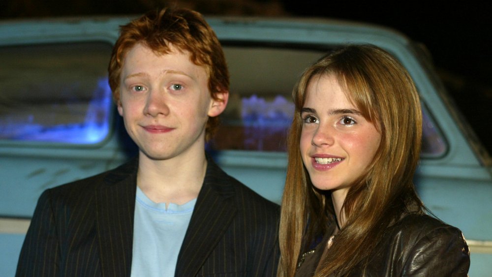 Rupert Grint and Emma Watson at the premiere of Harry Potter and the Chamber of Secrets 