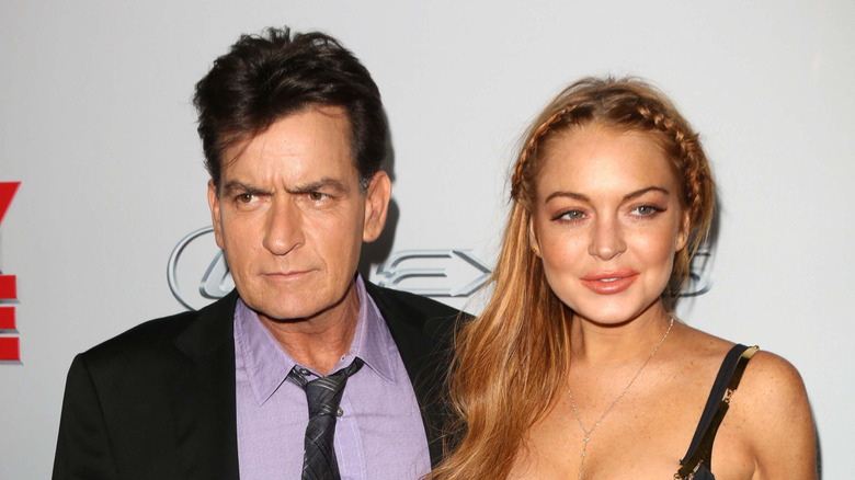 Charlie Sheen and Lindsay Lohan