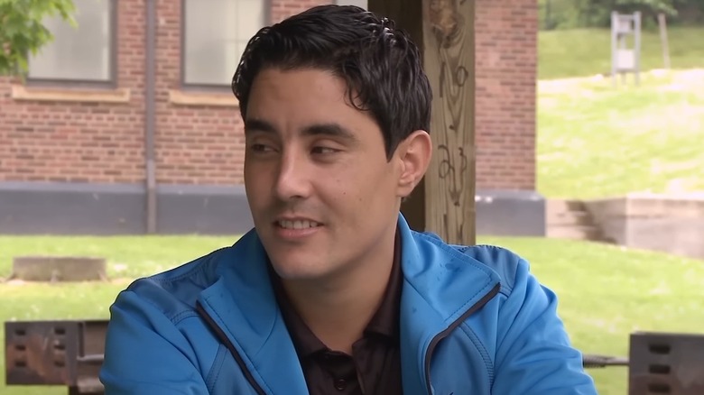 Mohamed Jbali in a blue jacket on 90 Day Fiancé
