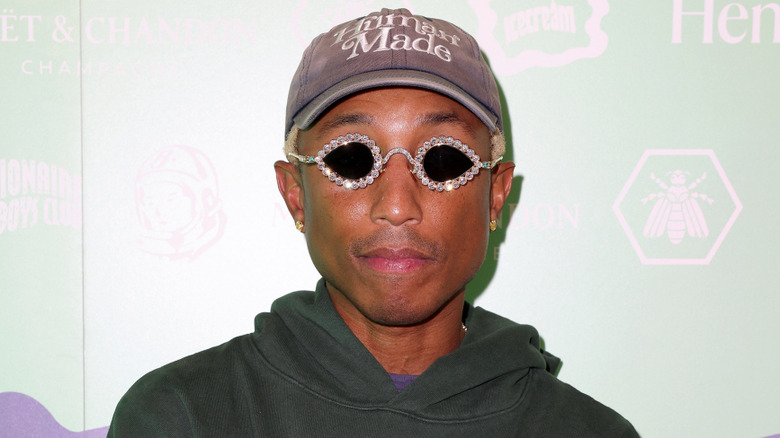 Pharrell Williams wearing a hat