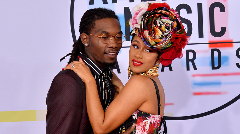 Offset and Cardi B embrace 