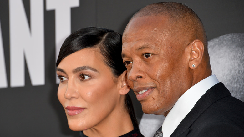 Nicole Young and Dr. Dre smiling 