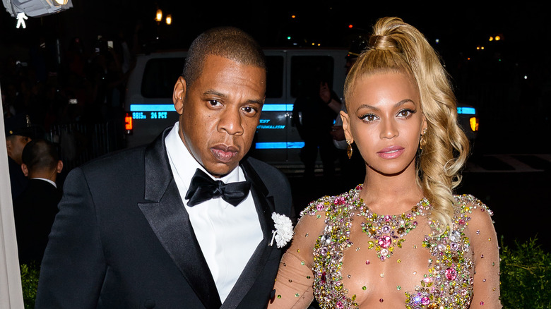 Jay-Z and Beyoncé at event