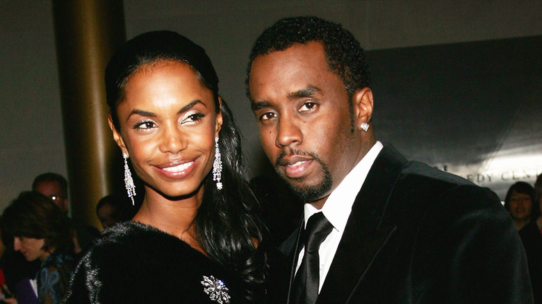 Kim Porter and Sean Combs at event