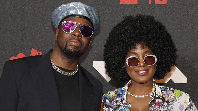 Wyclef Jean and wife Claudinette