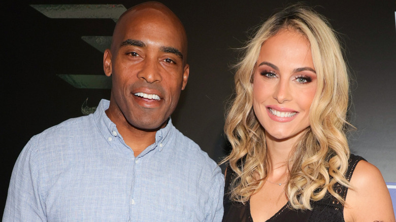 Tiki Barber and Traci Lynn Johnson on the red carpet