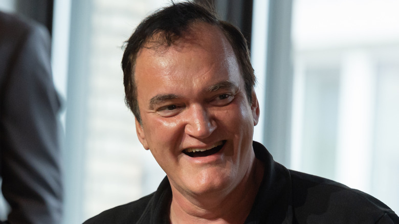 Quentin Tarantino smiling