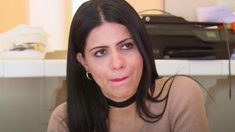 Larissa Lima Dos Santos biting lip on 90 Day Fiance