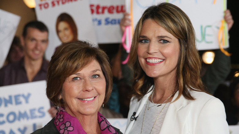 Savannah Guthrie posing with Nancy Guthrie