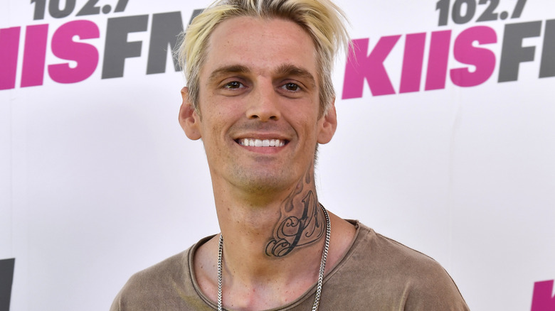 Aaron Carter smiling