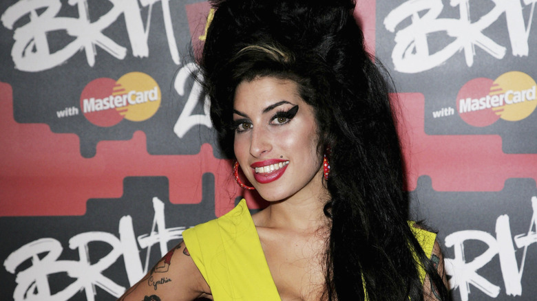 Amy Winehouse smiling