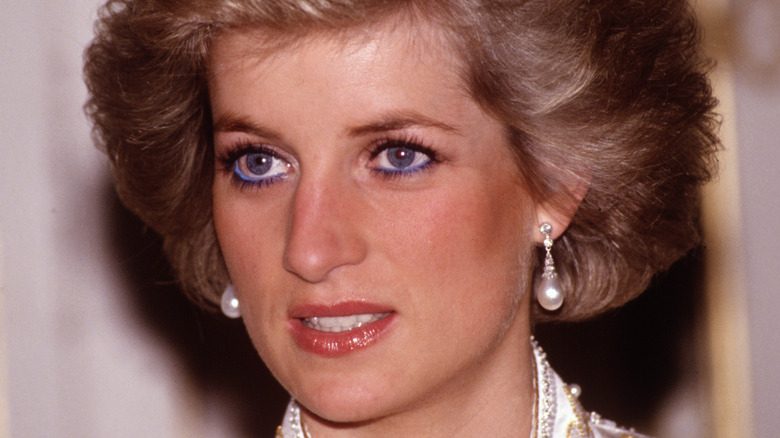 Princess Diana posing 