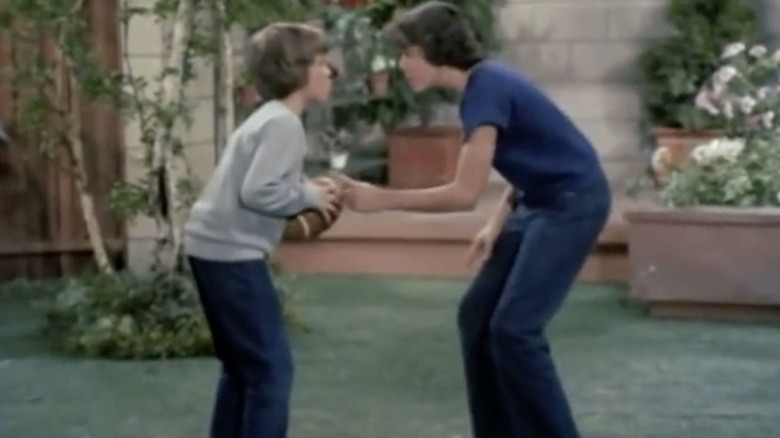 Mike Lookinland and Christopher Knight of The Brady Bunch