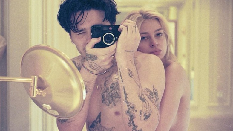 Brooklyn Beckham and Nicola Peltz take a topless selfie