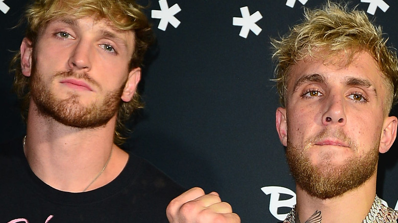 Logan Paul and Jake Paul in T-shirts