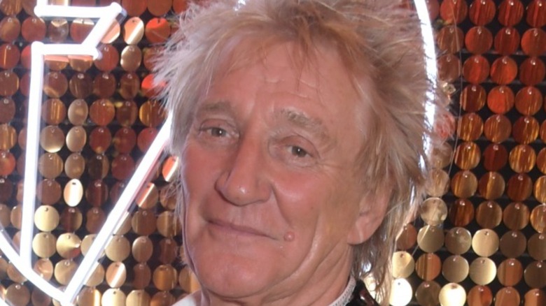 Rod Stewart smiling