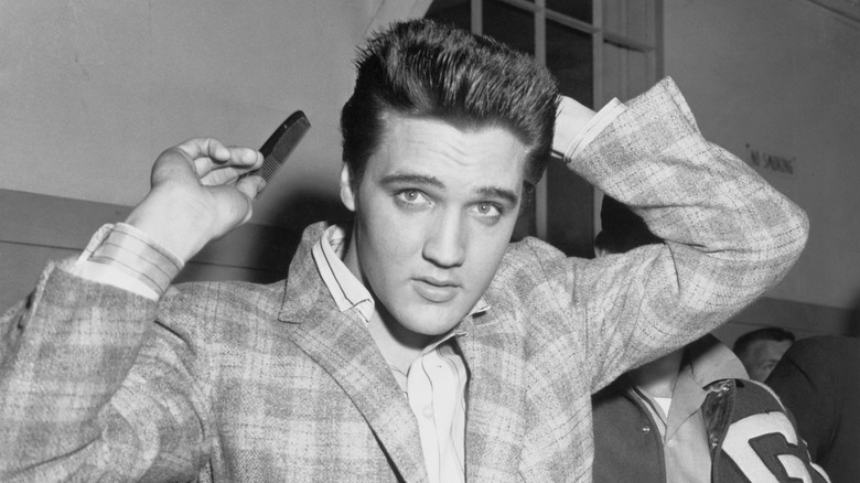 Elvis Presley at the Draftee Receiving Depot