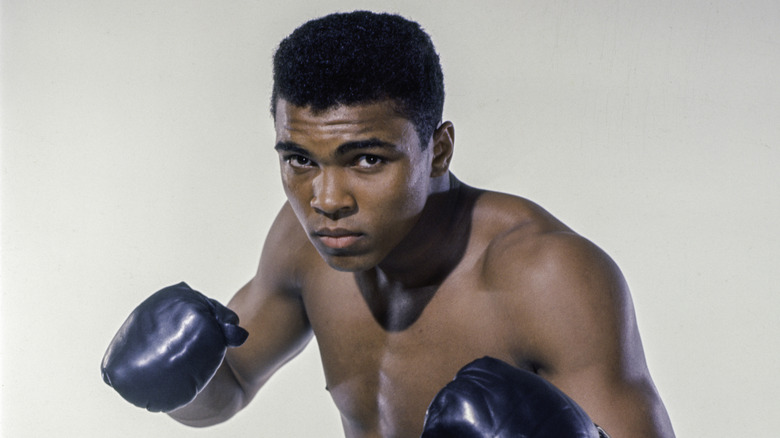 Muhammad Ali posing for camera in New York aged 20