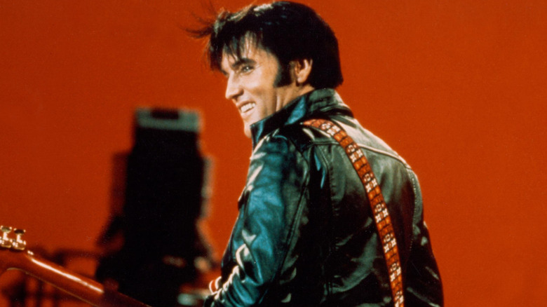 Elvis Presley performing on his comeback special