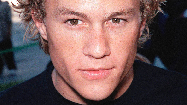 Heath Ledger looking at the camera