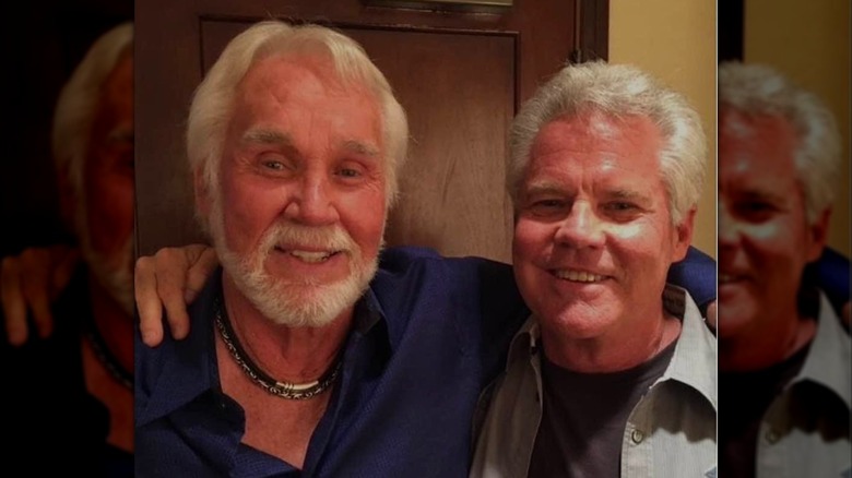 Kenny Rogers with his nephew, Dann Rogers