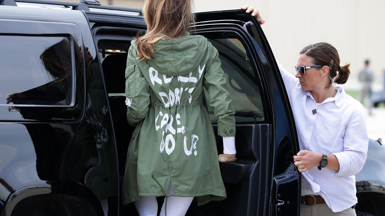 Melania Trump at Andrews Air Force Base