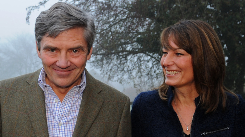 Kate Middleton's parents smiling