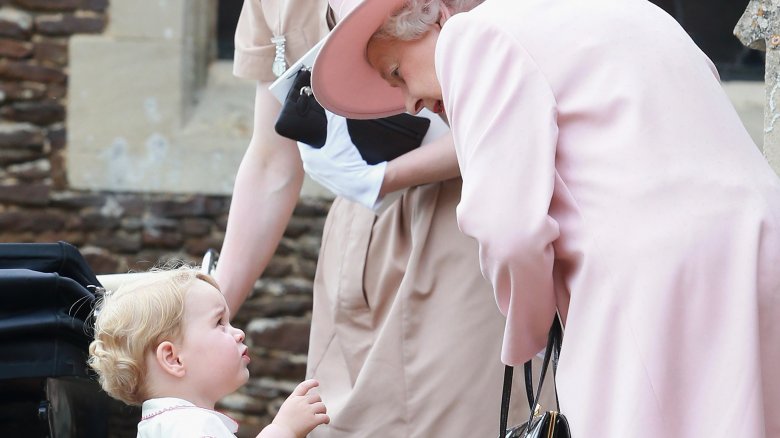 Prince George Queen Elizabeth II