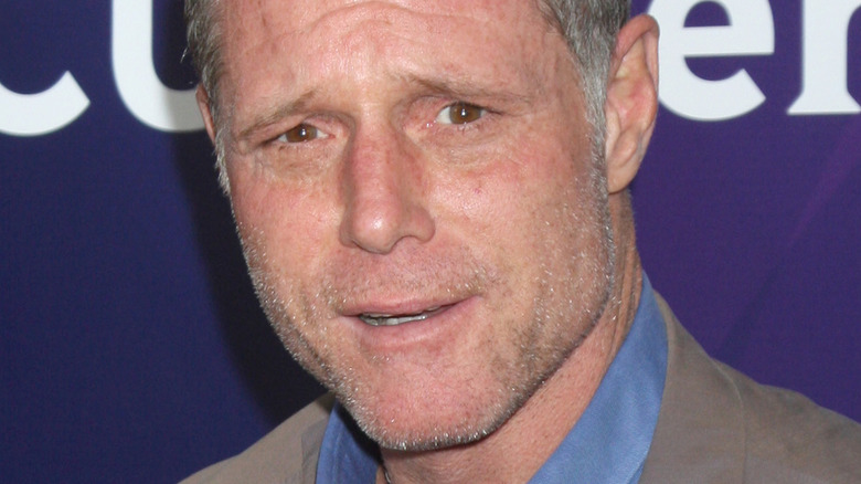 Jason Beghe raising eyebrows