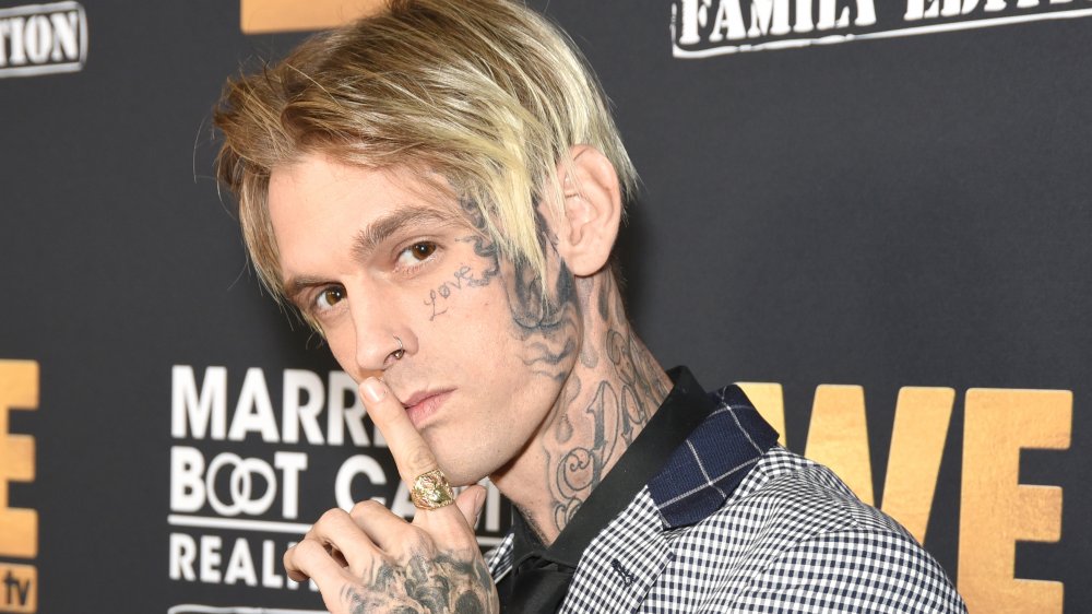 Aaron Carter attends WE tv Celebrates the 100th Episode of the "Marriage Boot Camp" reality stars franchise and the premiere of "Marriage Boot Camp Family Edition"