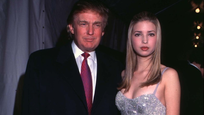 Ivanka Trump and her father in the 1990s