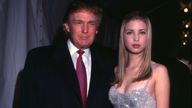Ivanka Trump and her father in the 1990s