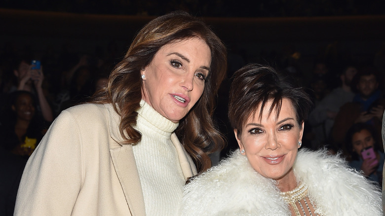 Kris and Caitlyn Jenner attend Kanye's fashion show