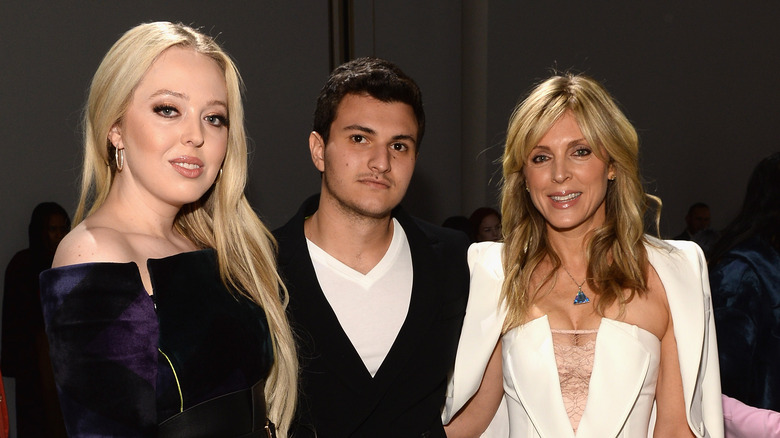 Tiffany Trump with her mom Marla Maples and fiance Michael Boulos