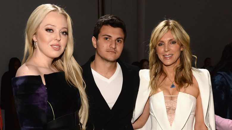Tiffany Trump with her mom Marla Maples and fiance Michael Boulos