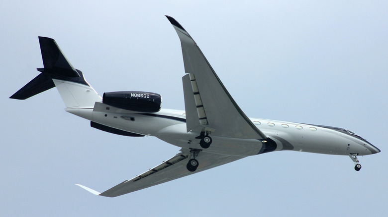 An air view of a Gulfstream G700