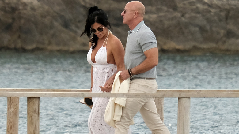 Lauren Sánchez and Jeff Bezos in Spain