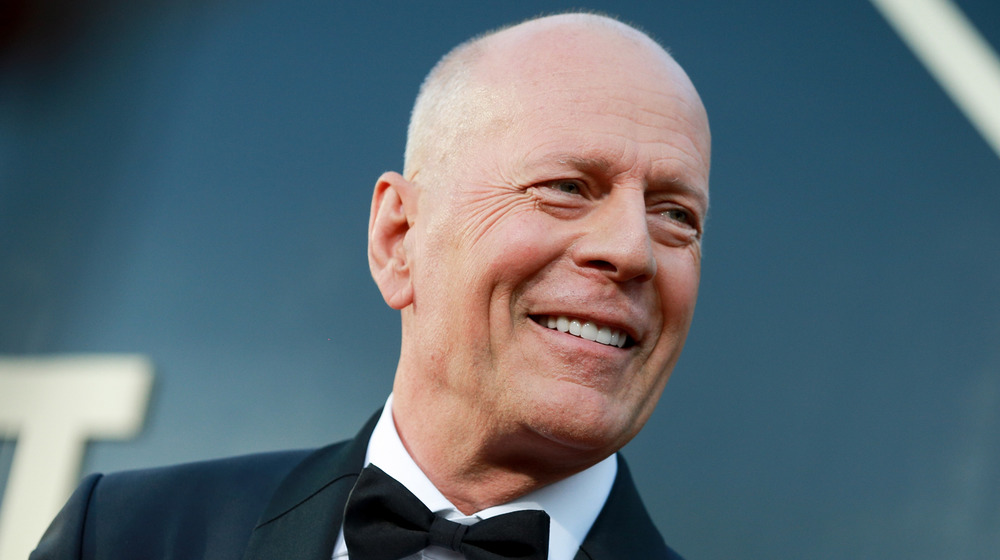 Bruce Willis on the red carpet